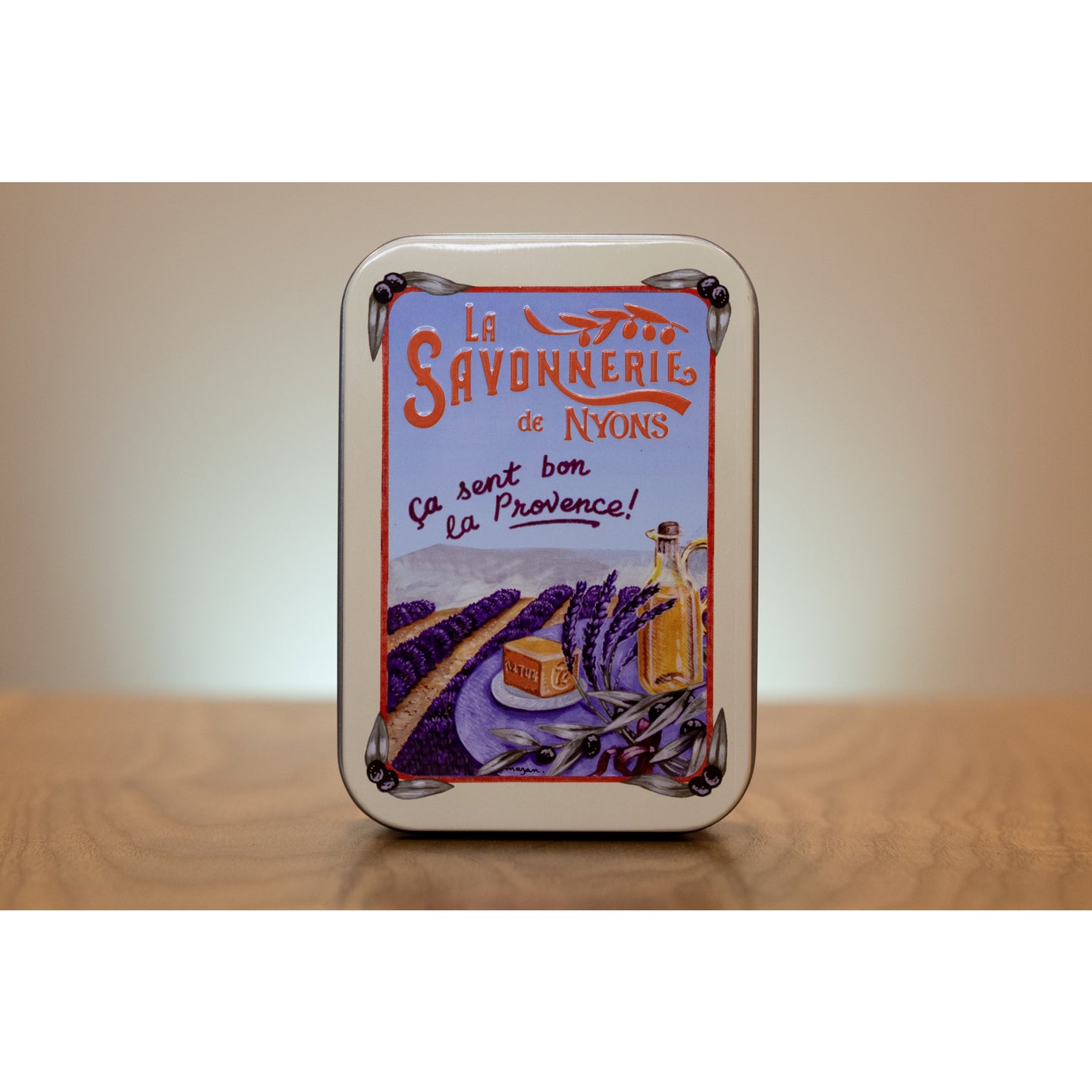 Lavender Soap in "Lavender Fields" Tin Box - La petite France Vilnius - Soap